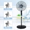 Simple Deluxe 16 in Pedestal Stand Fan HIFANXSTAND16RCX2 - alternate 7